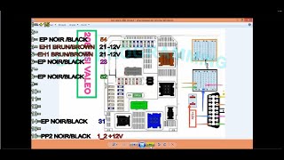 LECTURE BSI VALEO  PSA  208/301 AVEC FVDI SUR TABLE PIN CODE EEPROM FLASH PROGRAMMé CLé CHANGE KM