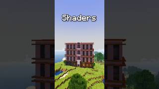 Minecraft Vanilla vs Shaders: A Graphics Comparison #shorts #minecraft #memes