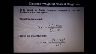 -2- Machine Learning. Distance-weighted k-NN-Algorithm .PRM05