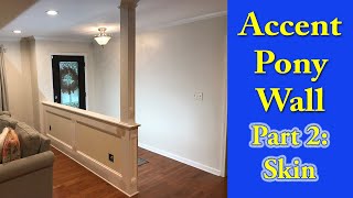 How to build a Pony/half/stub wall part 2 | Wiring - drywall repair - plywood skin