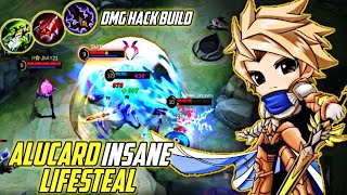 TOP GLOBAL ALUCARD GAMEPLAY | DAMAGE HACK BUILD = INSANE LIFESTEAL | MLBB