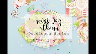 mini Christmas tag album flip through