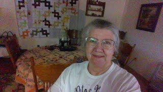 Let's Sew and Chat in the Quilting Kitchen Area of my home today