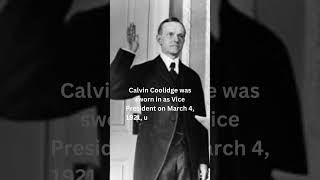 Calvin Coolidge, VP Inauguration