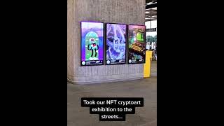 We've expanded our NFT exhibition out of our physical gallery (ABV) and onto the streets #nft