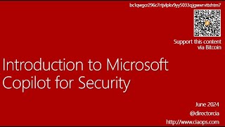 Introduction to Microsoft Copilot for Security