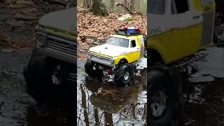 Throwing a little mud in the off road wrecker