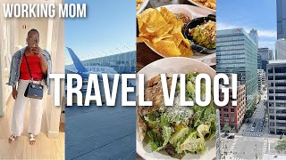 WORKING MOM TRAVEL VLOG! SLOW MORNING ROUTINE, CHATTY GRWM, BALANCING LIFE AS A SINGLE WORKING MOM