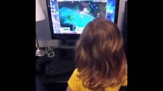 Teaching my 3 year old League of Legends (Annie)