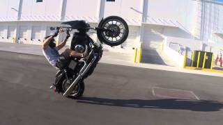 Harley wheelie...  You didn't know stock Harleys could this!  Crash, fail, stunt