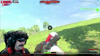 Dr Disrespect Freaks Out After Getting A Bug On H1Z1