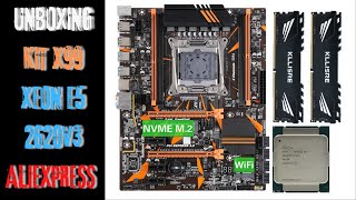 UNBOXING KIT X99 2011-3 KLLISRE D4 + XEON 2620 V3 E 16GB RAM DDR4 2666MHZ  (E TESTE NO WARZONE)