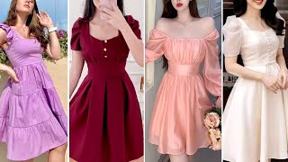 Korean Girls Short Frocks Designing Ideas/Different Type's Short Frocks Collections/Summer Frocks ||