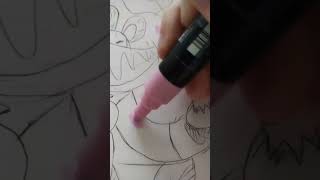 Drawing picky piggy from poppy playtime with posca markers#art#trending#posca#viral#dontflop