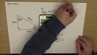 Finding angles using trigonometry functions and the values of the sides of right angled triangles