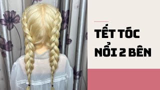 Hướng Dẫn Tết Tóc Nổi 2 Bên | Thắt Bím Tóc 2 Con Sâu | Phương Cao