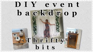 THRIFT FINDS / DIY WEDDING GARLAND / DIY BACKDROP