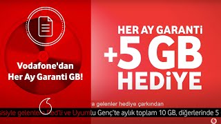 Vodafone'dan Her Ay Garanti GB!