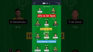 AFG vs SA Today Dream11 Prediction Team || AFG vs SA || #shorts #dream11