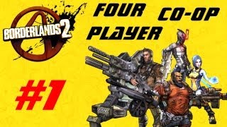 Borderlands 2 Four Player Co op Playthrough Episode 1 - ONE HOUR SPECIAL GUNZERKER