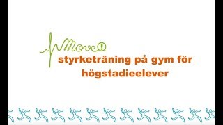 Move!-styrketräning på gym för högstadieelever