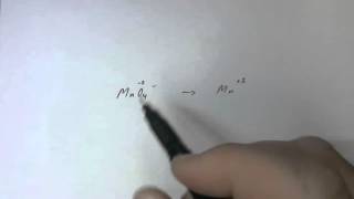 Half Equation - Permanganate ion