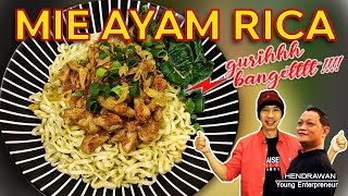 RESEP MIE AYAM RICA GURIH PEDAS || AYAMNYA GURIHHH BINGITZZ !!