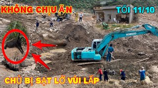 CHÚ CHÓ KHÓC Không Chịu Ăn Vì Chủ Nhân Và Bầy Con Bị Vùi Lấp