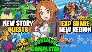 UPDATED Pokemon GBA With EXP All, NEW TYPES, WONDER TRADE, QUESTS, Check EV-IV & Harder Difficulty!