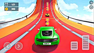 Car racing game || 🔥⭐ Ramp Racing Game || car reaching games || @LiveGamingZone #carracinggames