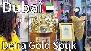 Dubai [4K] Deira Gold Souk Walking Tour 🇦🇪