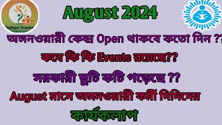 আগস্ট মাসের অঙ্গনওয়ারী কর্মী দিদিদের কার্যকলাপ ।