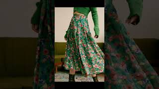 Floral long skirts designs 🌸😍 beautiful print skirt collection #fashion #2024