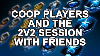 Starcraft 2 Coop Players and Ranked Players clash in a 2v2 session