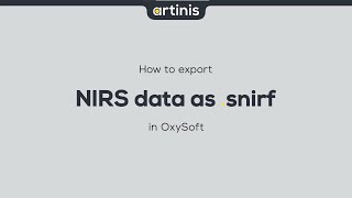 How to export your data to .snirf