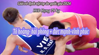 Vật tự do nam HCĐ hạng 74 kg, trận đấu mãn nhãn, Đô hải phòng + Đô vĩnh phúc, Giải VĐQ gia 2024