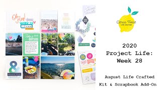 2020 Project Life: Week 28 for Citrus Twist Kits