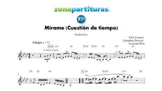 Partitura "Mírame (Cuestión de tiempo)" Timbiriche