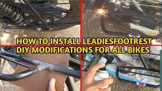 Leadies/Pillion Footrest Installation in Bajaj Pulsar 150&220F BS6 2022 DIY MODIFIED@rkcreations03