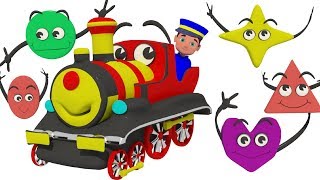 Learn Shapes and Colors with the Shapes Train - Children Phonics and Rhymes  by SmartBabySongs