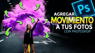 como hacer fotos con MOVIMIENTO en Photoshop para subir a Instagram o Facebook TUTORIAL adobe cc cs6