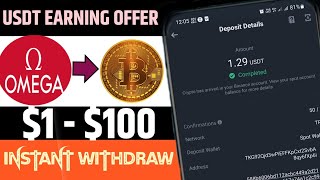 New Usdt Earning Plutfrom || Instant Live Withdraw || New Loot Offer | How to earn money online