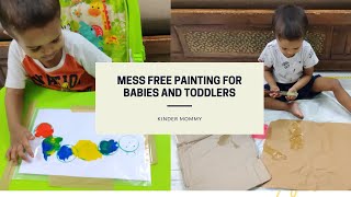 Mess free paintings for babies and Toddlers | No Mess finger painting | Sensory play #19