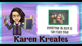 Day 2 Christmas in July 23 -Tags using Crafter's Companion dies