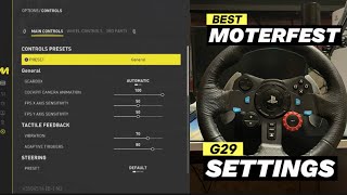 Logitech G29 Best Setting For THE CREW MOTORFEST On PS5