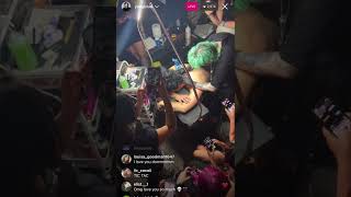 YUNGBLUD getting a tattoo (Instagram live 6/17/22)