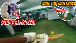 Playing the fast short-pitch balls in the bowling machine || GoPro Helmet Cam 😍