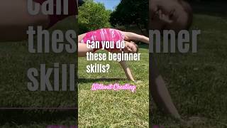 Can You Do These Beginner Gymnastics Skills Without Cheating? 🤔 #gymnasticsskills #beginnerskills