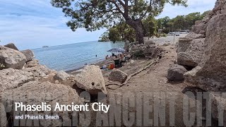 [4K] Türkiye(Turkey) - Phaselis Ancient City & Phaselis Beach 튀르키예(터키) - 파셀리스 고대 도시 & 파셀리스 비치