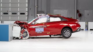 2024 Hyundai Elantra updated moderate overlap IIHS crash test